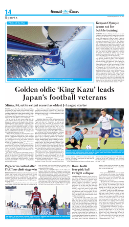 'King Kazu' Leads Japan's Football Veterans