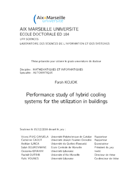 Performance Study of Hybrid Cooling Systems for the Utilization in Buildings