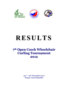 7Th Open Czech Wheelchair Curling Tournament 2012