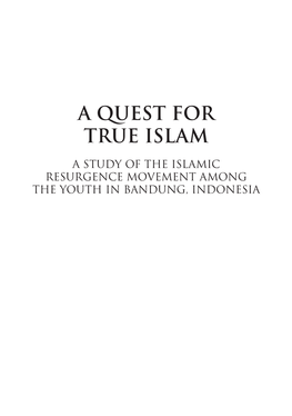 A Quest for True Islam