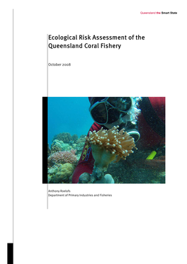 Ecological Risk Assessment of the Queensland Coral Fishery