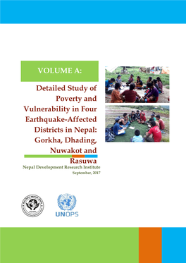 VOLUME A: Detailed Study of Poverty and Vulnerability in Four