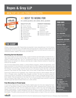2014 Top 100 Law Firm Highlights
