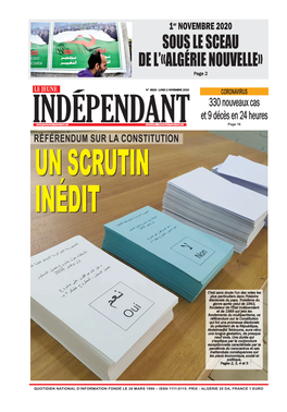 Référendum Sur La Constitution Uunn Ssccrruuttiinn Iinnééddiitt