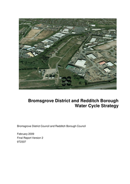 Bromsgrove District and Redditch Borough Water Cycle Strategy