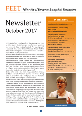 Newsletter Introduction (Dr