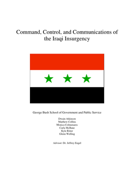 Command, Control, and Communications of the Iraqi Insurgency