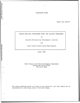 World Bank Document