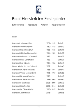 Bad Hersfelder Festspiele