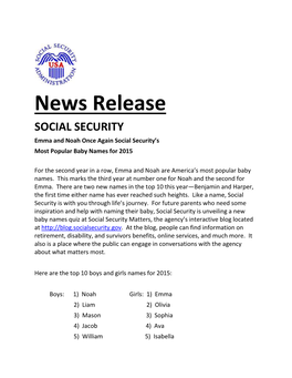 News Release