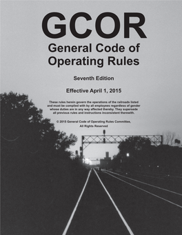 General Code of Operating Rules (GCOR)
