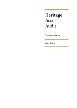 Heritage Asset Audit