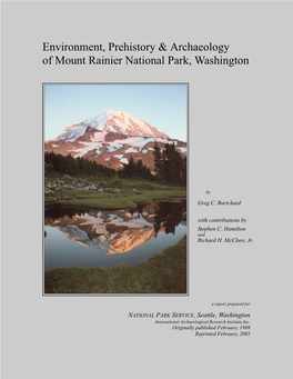 Environment, Prehistory & Archaeology of Mount Rainier