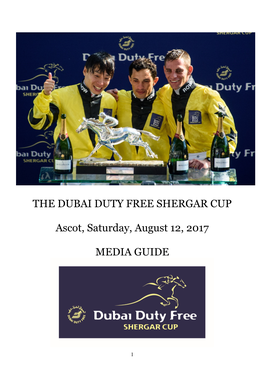 THE DUBAI DUTY FREE SHERGAR CUP Ascot, Saturday, August 12
