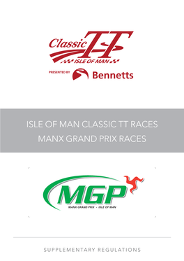 Isle of Man Classic Tt Races Manx Grand Prix Races