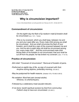 Why Is Circumcision Important?