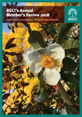 BGCI's Annual Member's Review 2018