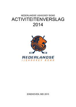 Activiteitenverslag 2014