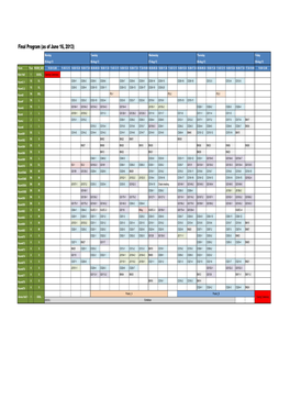 Final Program (As of June 16, 2013)