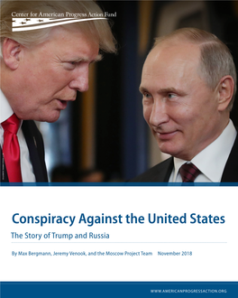 Conspiracy Against the United States the Story of Trump and Russia