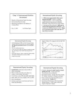 Chap. 15 International Portfolio Investment