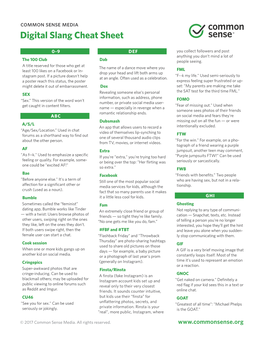 Digital Slang Cheat Sheet