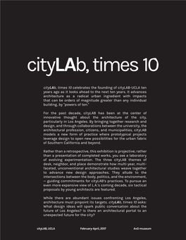 Citylab, Times 10