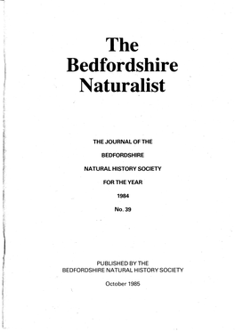 The Bedfordshire Naturalist