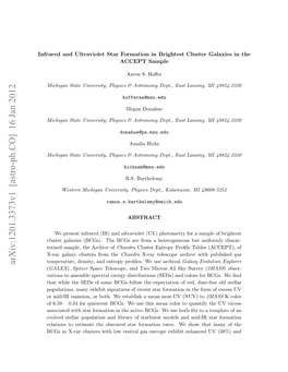 Infrared and Ultraviolet Star Formation in Brightest Cluster Galaxies in The