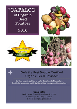 + CATALOG of Organic Seed Potatoes