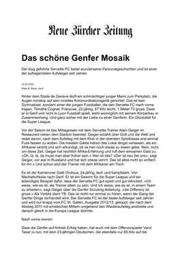 Das Schöne Genfer Mosaik