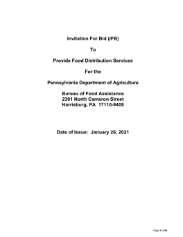 Final IFB for Warehouses 1.26.2021.Pdf