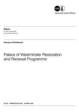 Palace of Westminster Restoration and Renewal Programme