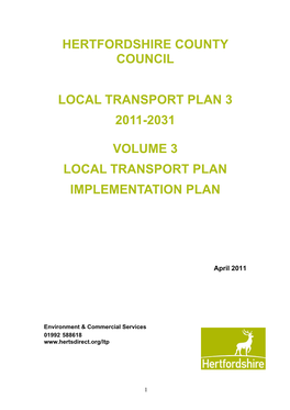 Hertfordshire County Council Local Transport