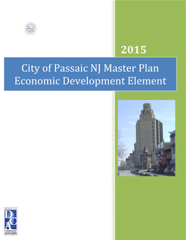 2015 City of Passaic NJ Master Plan Economic Development Element