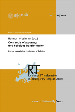 Constructs of Meaning and Religious Transformation: Cognitive Complexity, Postformal Stages, and Religious Thought