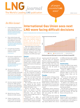 International Gas Union Sees Next LNG Wave Facing Difficult Decisions