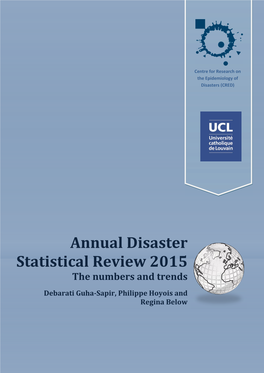 Annual Disaster Statistical Review 2015 – the Numbers and Trends