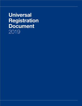 Universal Registration Document 2019 Universal Registration Document