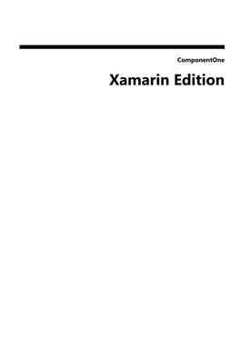 Xamarin Edition Xamarin Edition 1