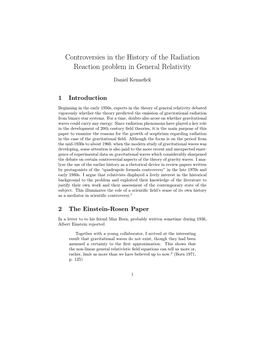 Controversies in the History of the Radiation Reaction Problem in General Relativity