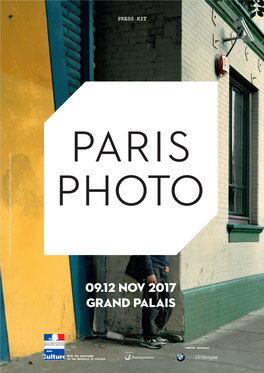 09.12 NOV 2017 GRAND PALAIS Press Kit – Paris Photo – 6.11.2017