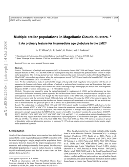 Multiple Stellar Populations in Magellanic Clouds Clusters