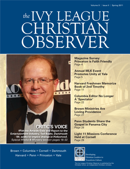 Ivy League Christian Observer