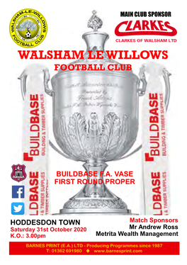 Walsham Le Willows Football Club