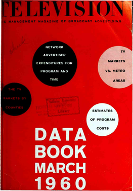 TELEVISION MAGAZINE / Data Book, 1960 11