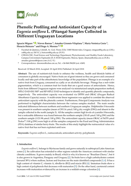 Phenolic Profiling and Antioxidant Capacity Of