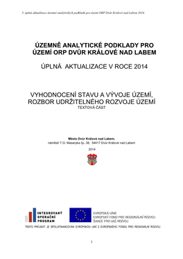 III.-Úplná Aktualizace ÚAP a RURÚ ORP DK