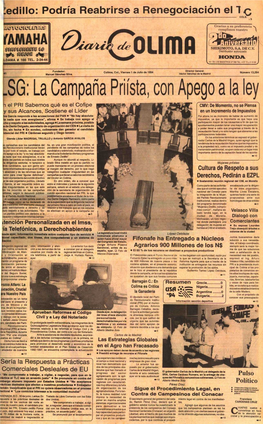 SG : La Campa~A Priista, Con Apego a La Ley