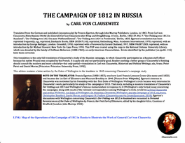 The Campaign of 1812 in Russia